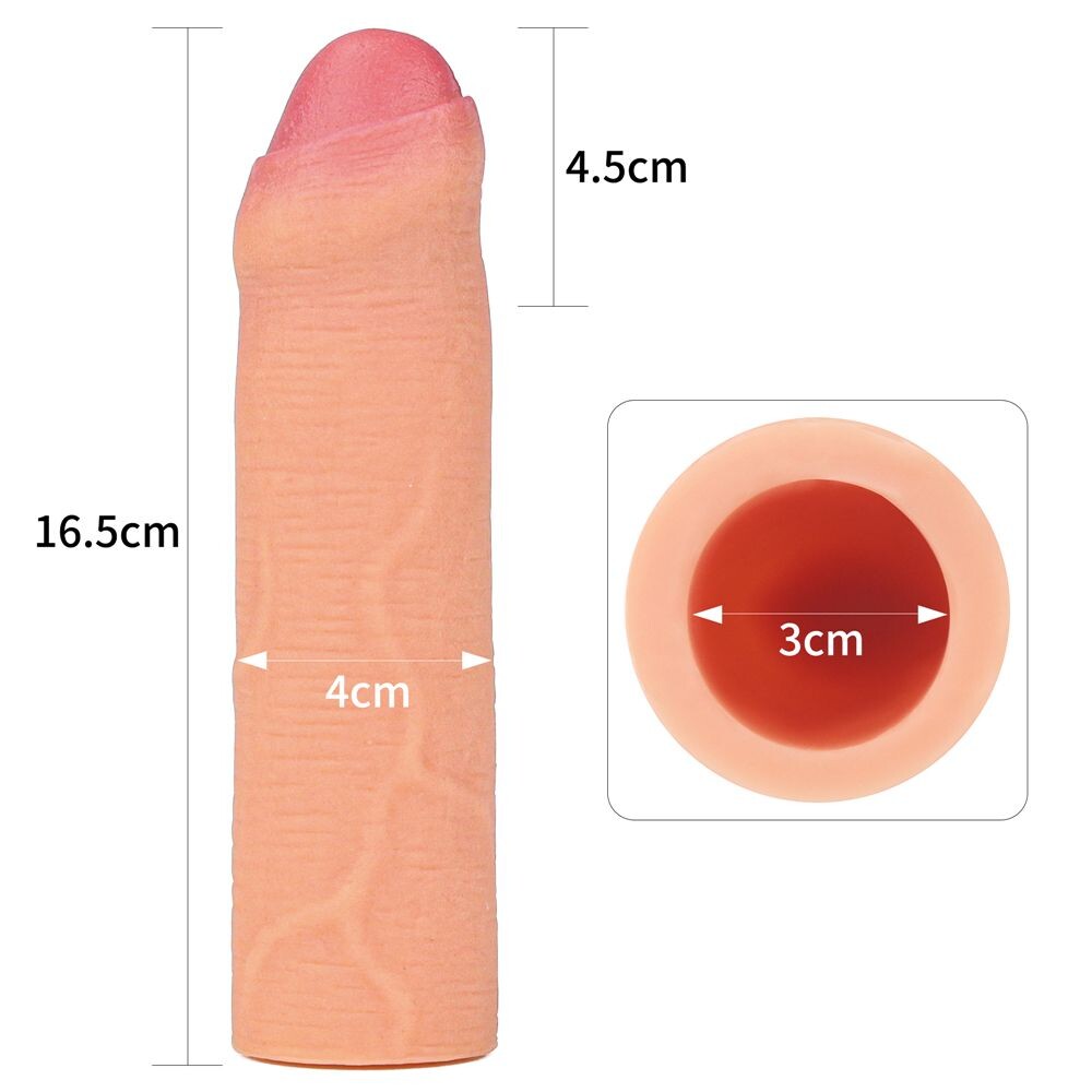 Guaina e Prolunga Pene Uncircumcised 16,5 cm - Erotika Shop