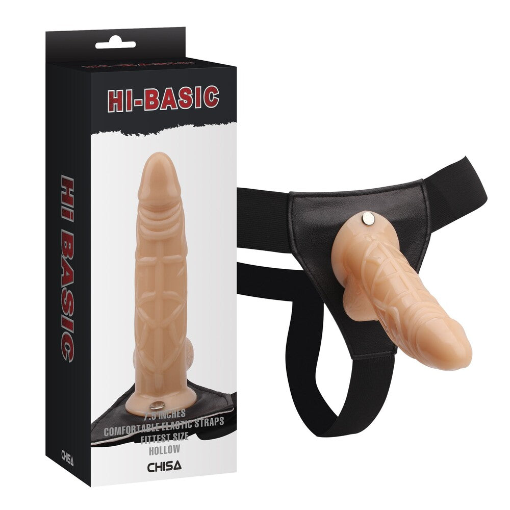 Strap On Hollow Cock 19 cm - Erotika Shop