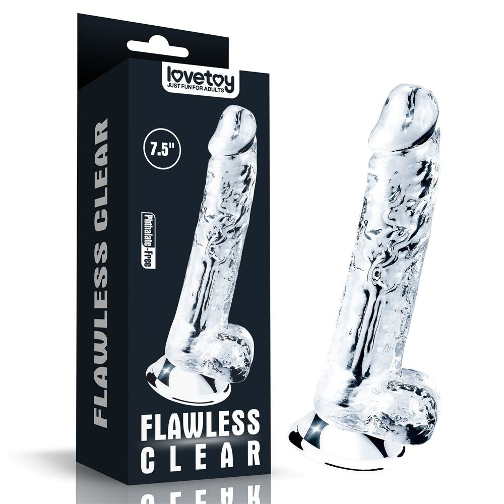Dildo Realistico Flawless Clear Ball 19 cm - Erotika Shop