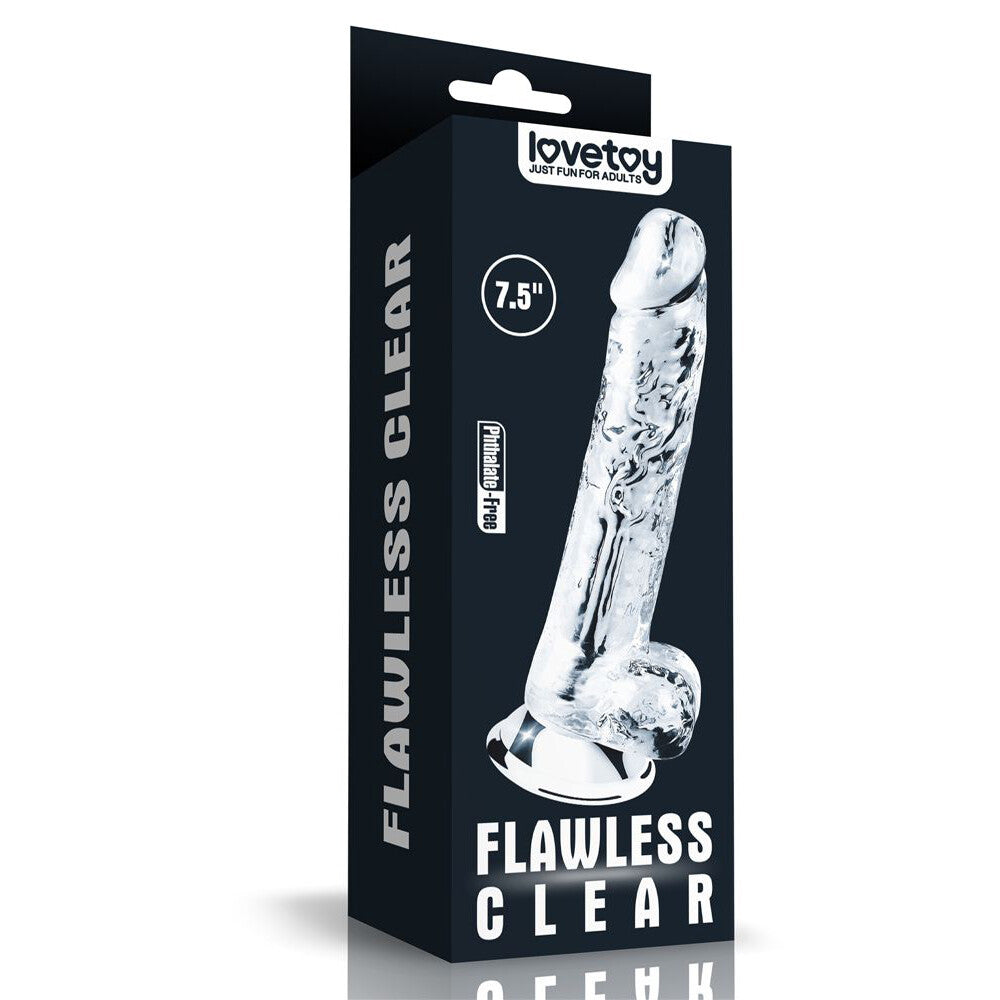 Dildo Realistico Flawless Clear Ball 19 cm - Erotika Shop