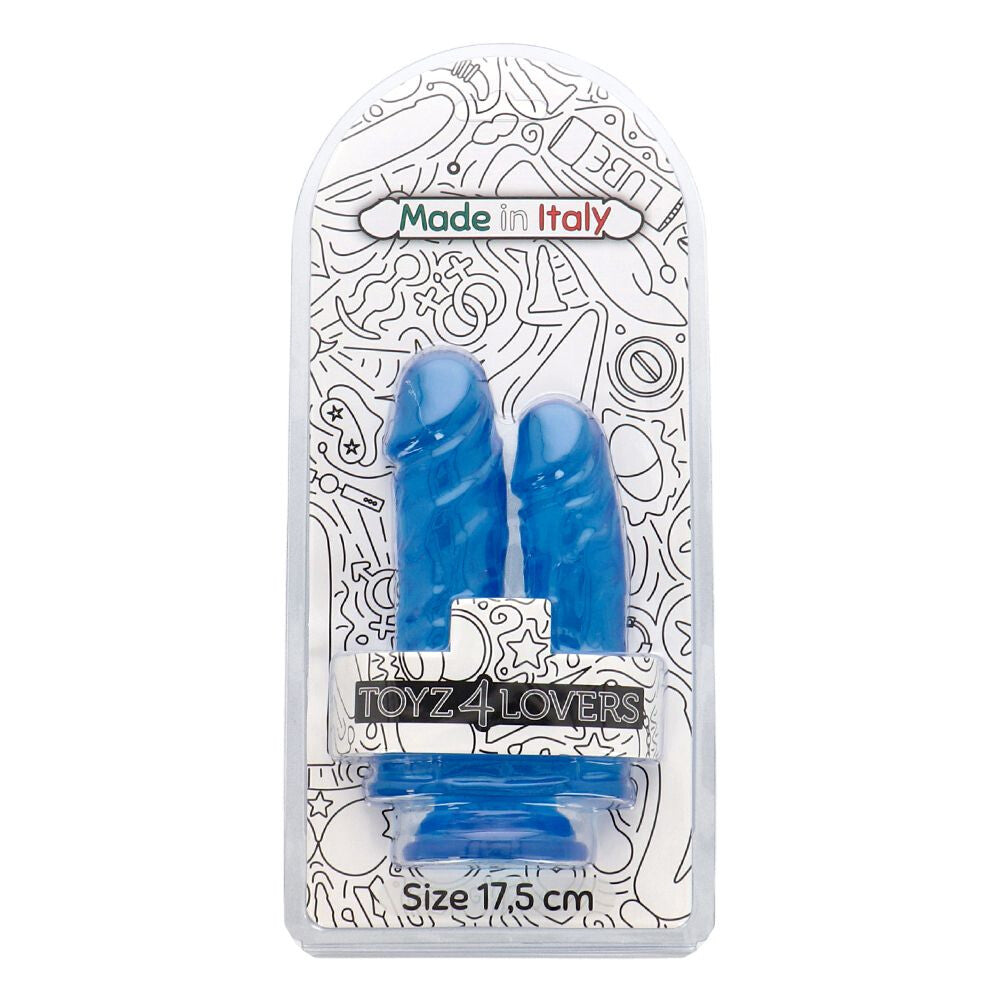 Dildo Doppio Jelly Caino e Abele 17,5 cm