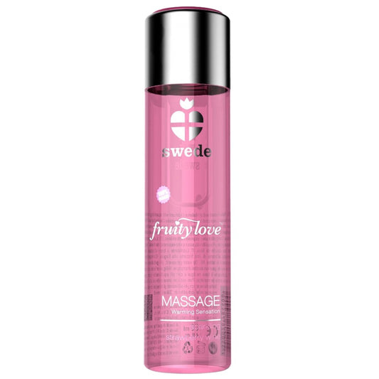 Olio Massaggio Riscaldante Fragola - Erotika Shop