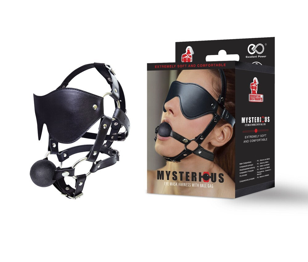 Ball Gag e Maschera Bondage Mysterious - Erotika Shop