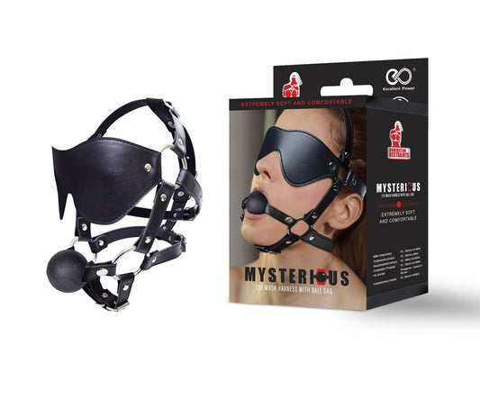 Ball Gag e Maschera Bondage Mysterious - Erotika Shop