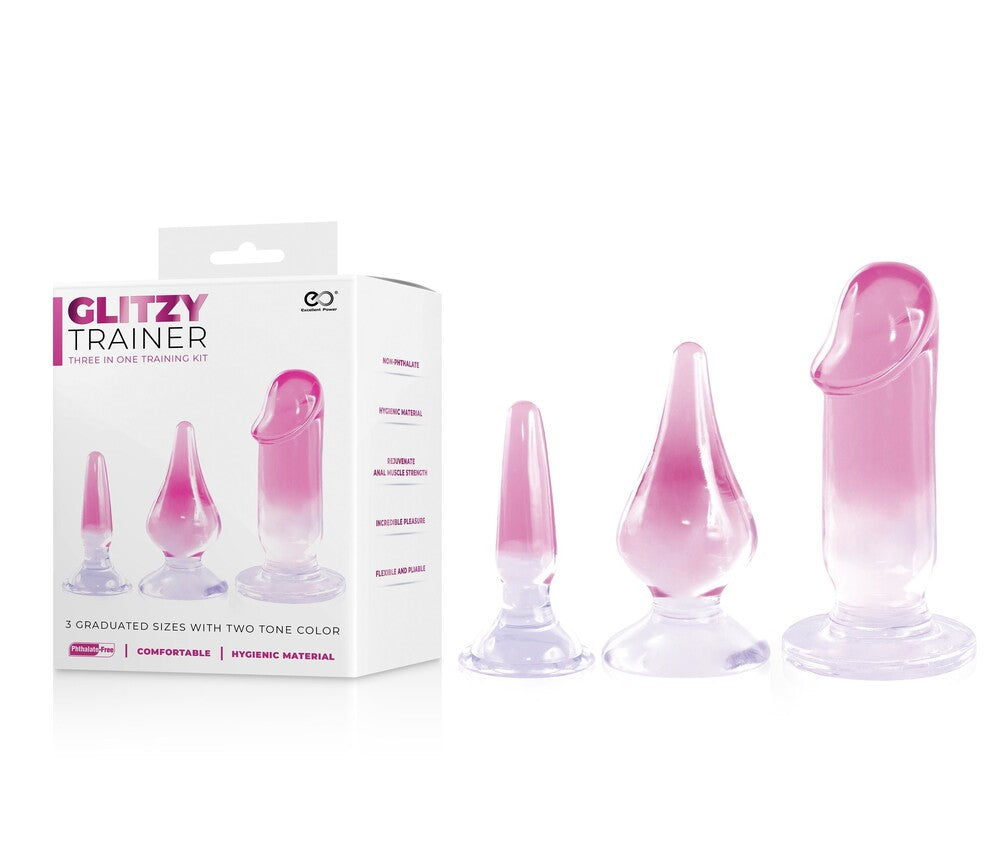 Plug e Dildo Anali Glitzy Trainer Set - Erotika Shop