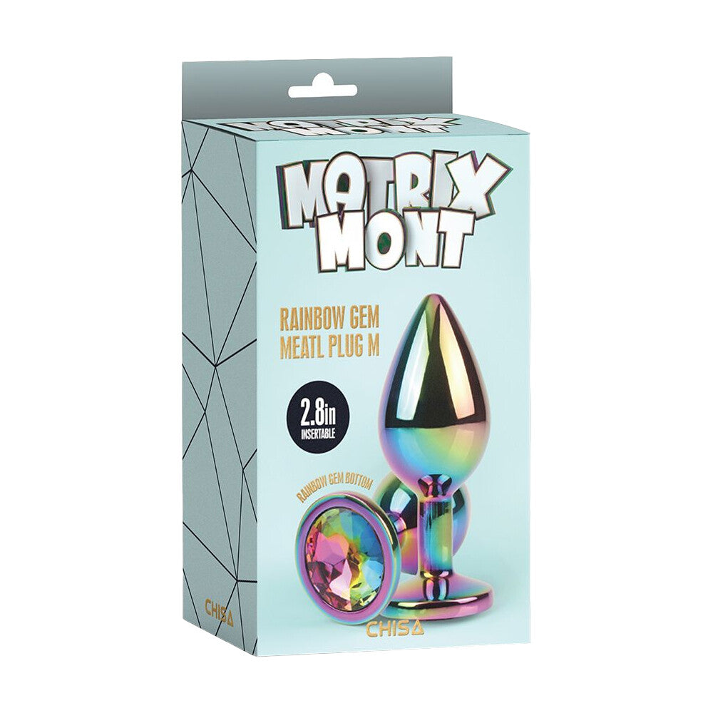 Plug Anale Rainbow Gem Ø 3,3 cm - Erotika Shop