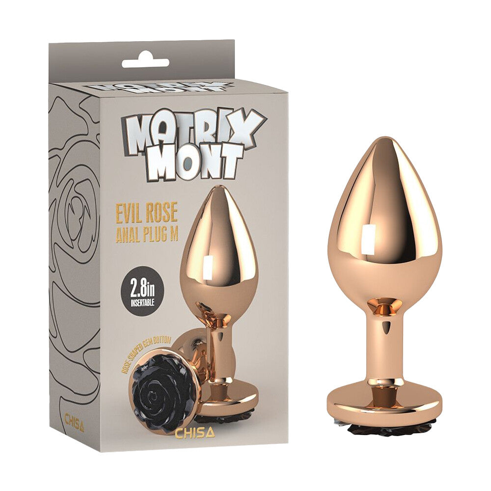 Plug Anale Evil Rose Ø 3,3 cm - Erotika Shop