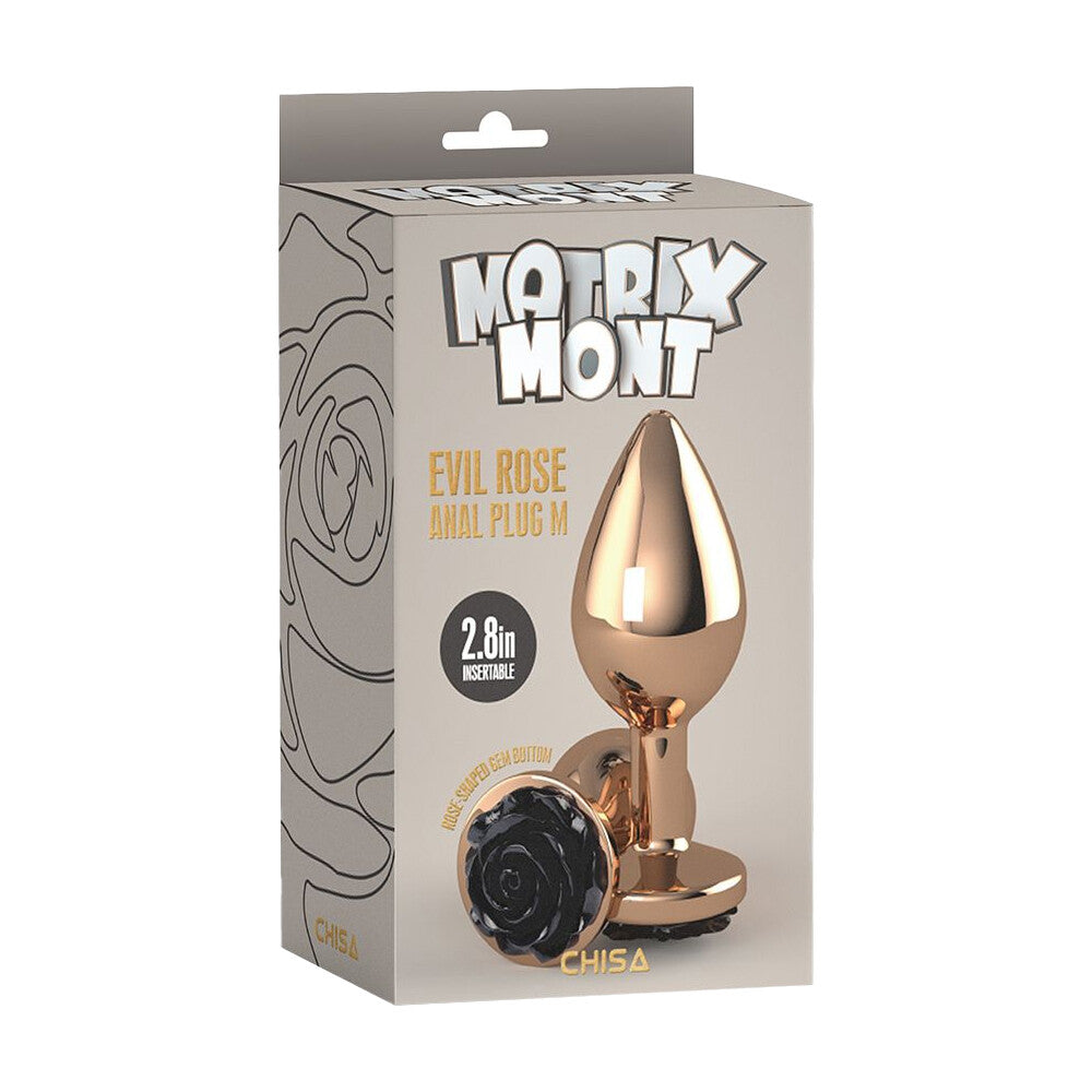 Plug Anale Evil Rose Ø 3,3 cm - Erotika Shop