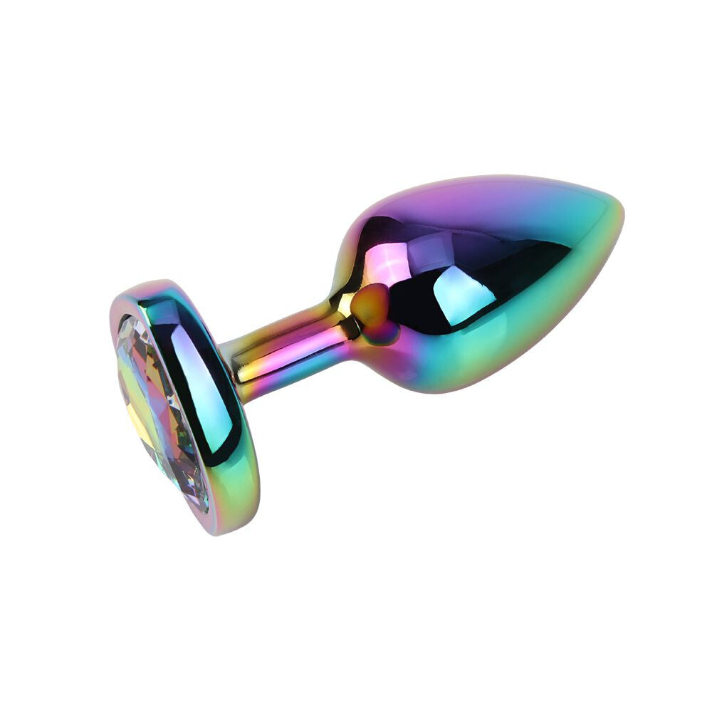 Plug Anale Rainbow Heart Gem Ø 2,7 cm - Erotika Shop