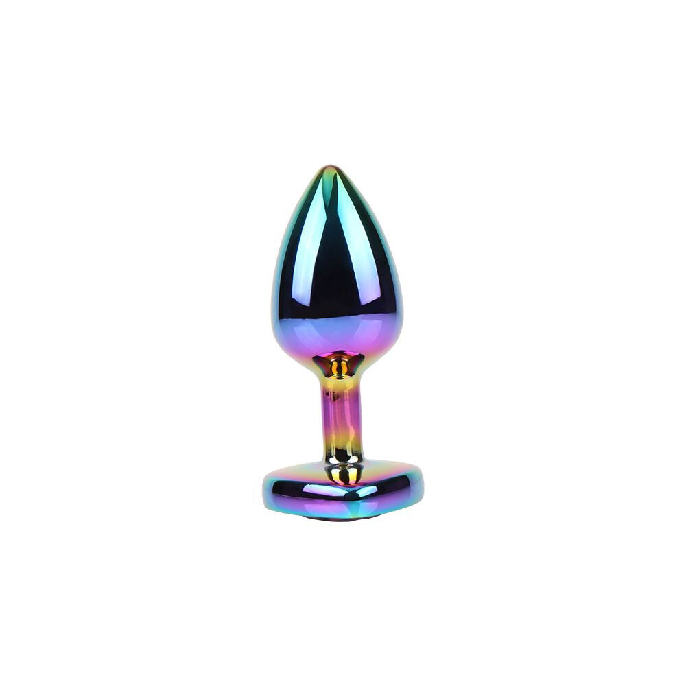 Plug Anale Rainbow Heart Gem Ø 2,7 cm - Erotika Shop