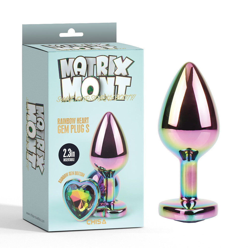 Plug Anale Rainbow Heart Gem Ø 2,7 cm - Erotika Shop