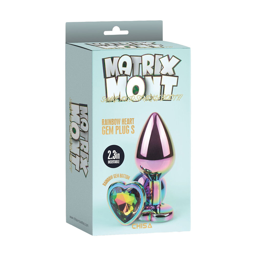 Plug Anale Rainbow Heart Gem Ø 2,7 cm - Erotika Shop