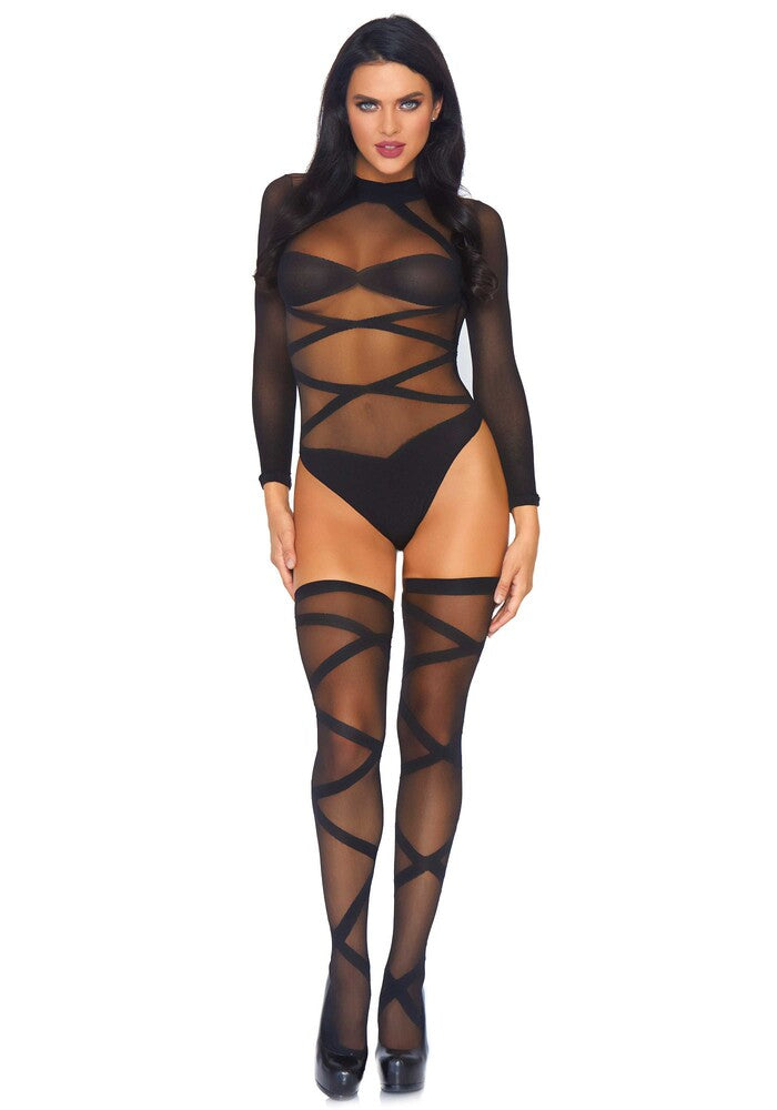 Body Sexy and Thigh Highs Nero - Erotika Shop
