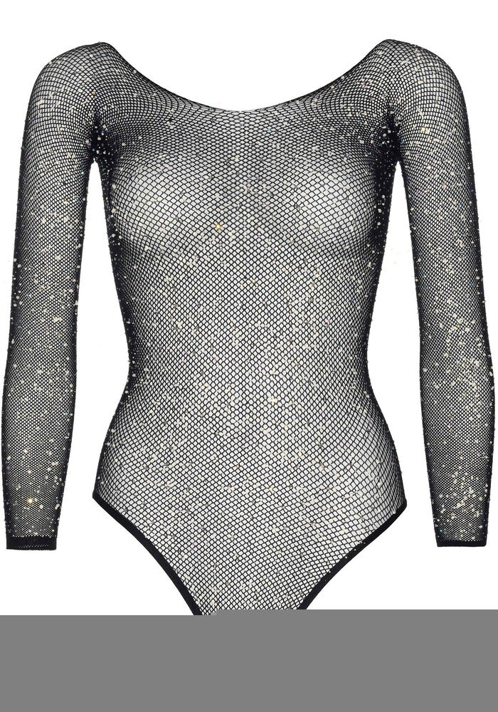 Body Sexy Crystalized Fishnet Nero - Erotika Shop