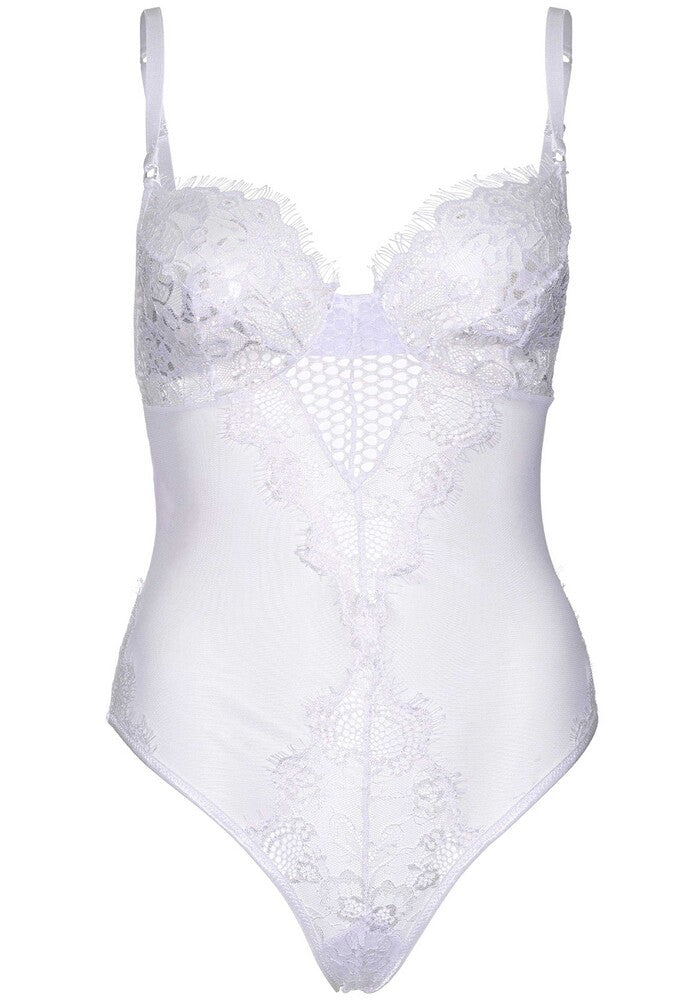 Body Sexy Lace and Sheer Bianco - Erotika Shop