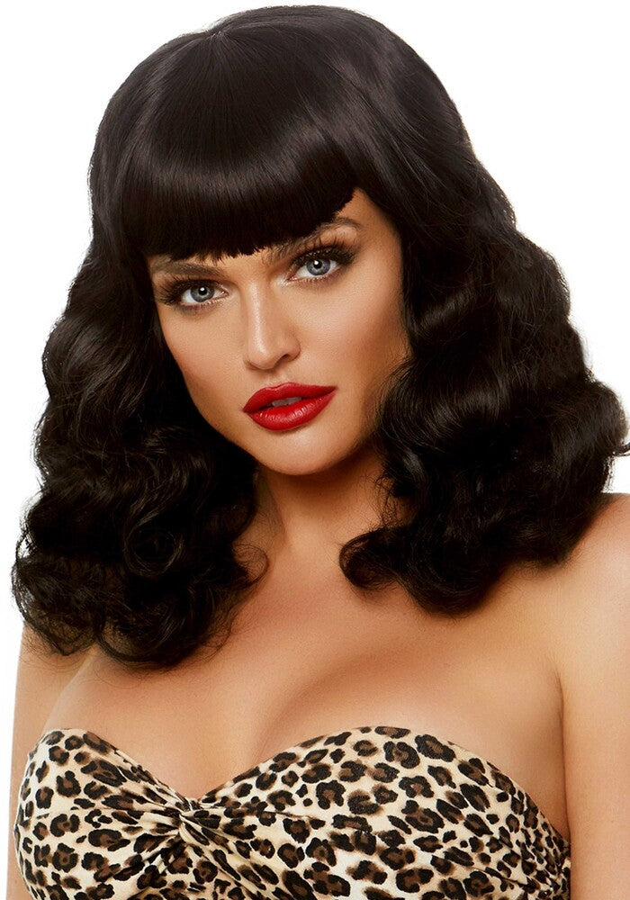 Parrucca Sexy Retro Bang Curly Bob - Erotika Shop