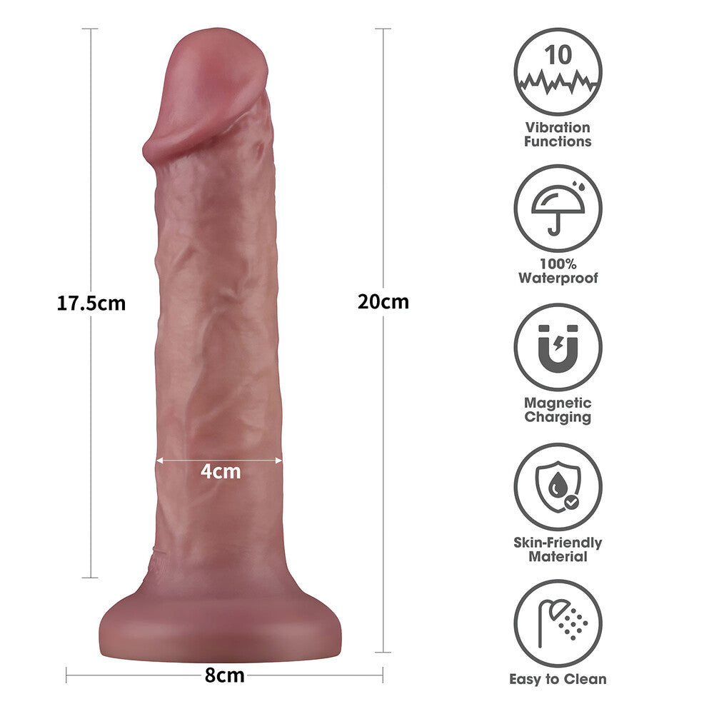 Vibratore Realistico Power Cock Smooth - Erotika Shop