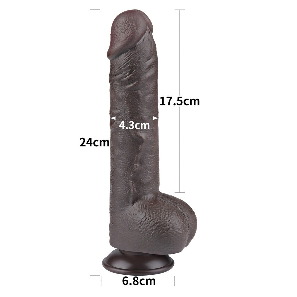 Dildo Realistico Chocolate 24 cm - Erotika Shop