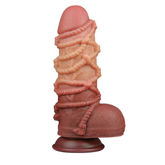 Dildo XXL Braided Rope 24,5 cm - Erotika Shop
