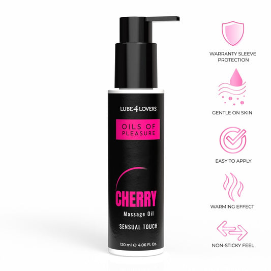 Olio da Massaggio Pleasure Ciliegia 120 ml - Erotika Shop