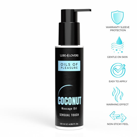 Olio da Massaggio Pleasure Cocco 120 ml - Erotika Shop