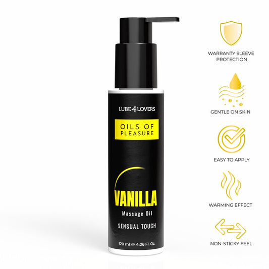 Olio da Massaggio Pleasure Vaniglia 120 ml - Erotika Shop
